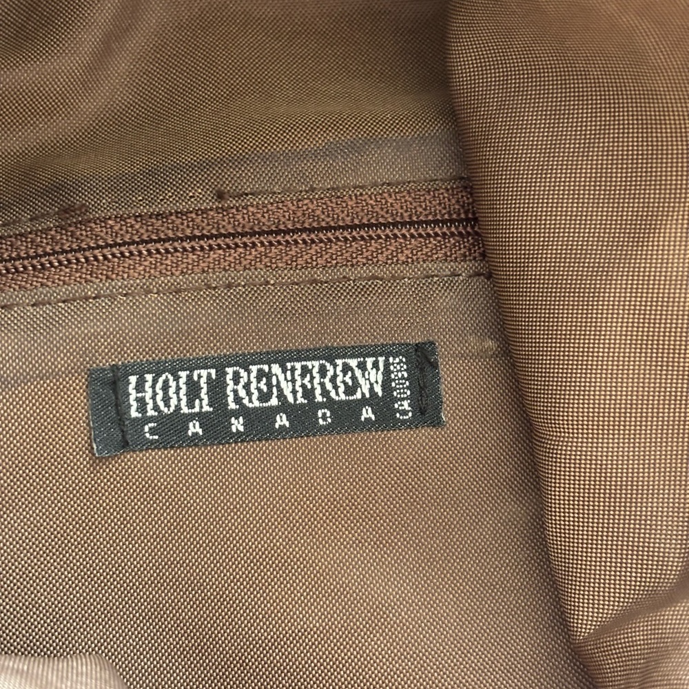 Vintage Holt Renfrew Leather and Satin  Bag - Picture 7 of 9